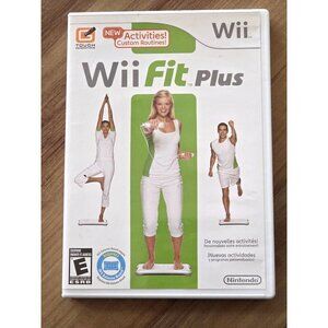 Wii Fit Plus (Nintendo Wii, 2009) Wii Game Fitness With Full Manual